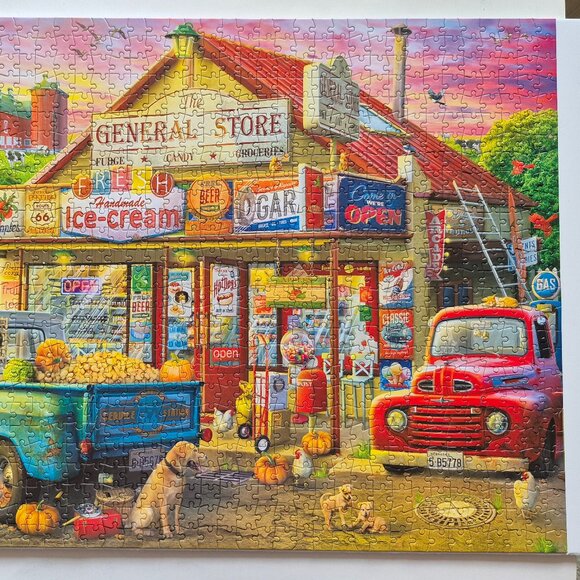1000 Piece "Country Store" Jigsaw Puzzle - Picture 3 of 4